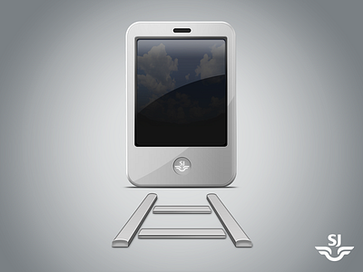 SJ: Swedish Railways Mobile Services icon agency cantù design designer freelance giorgio giorgio cantù graphic graphic design graphic designer great grey hire hyra icon illustration illustrator illustratör metal package design phone professional smartphone stockholm sweden swedish train