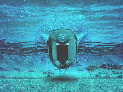 DRBBBZ debut dribbble helmet underwater wires