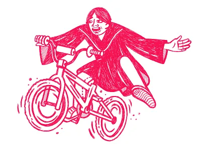Rad, Brah bike bmx drawing graduation illustration pen rad