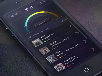 Side project: Bar Finder app bar design mobile sketch ui