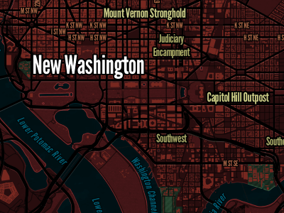 Zombie World cartography dc map maps openstreetmap osm tilemill washington zombie