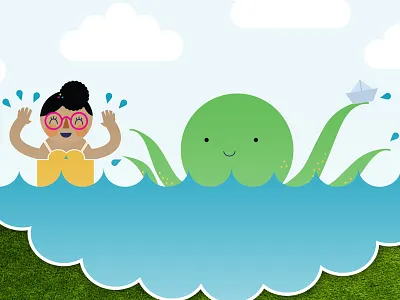 Mott's Snack and Go childrens cute design digital illustration logo motts vector