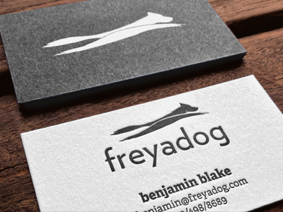 Freya Biz Card business card classic dog