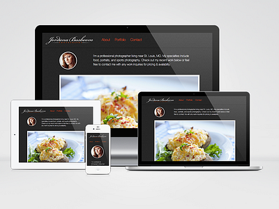 Jordana Busboom Photography Website branding photography responsive simple website