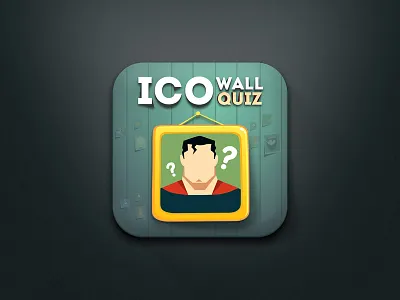 Coming up project icon app icon frame ico wall quiz ios app icon ios icon new app quiz wall