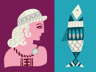 A lady and her fish zodiac
