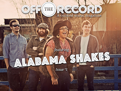 Off The Record - Issue#1 design editorial logo design magazine music photography responsive typography web design