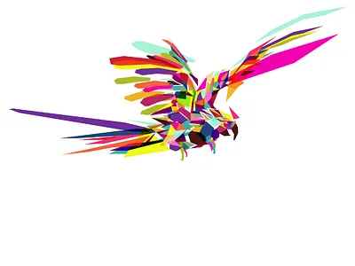 Parrot animals parrot polygons polymals zoo