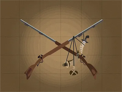 The True Life Adventures adventureland disney disneyland frontierland graphic guns illustration illustrator vintage walt disney