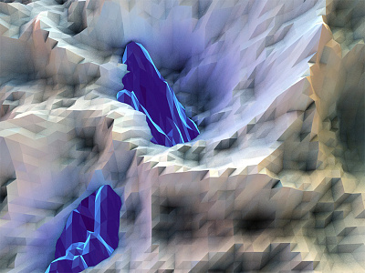Low-poly Rocks 3d cinema4d crystal diamond lighting low poly rock