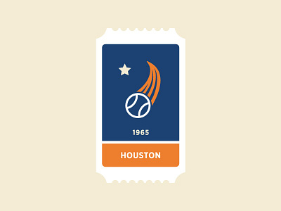 Houston Astros astros ball baseball blue houston icon logo mlb orange space sports star ticket