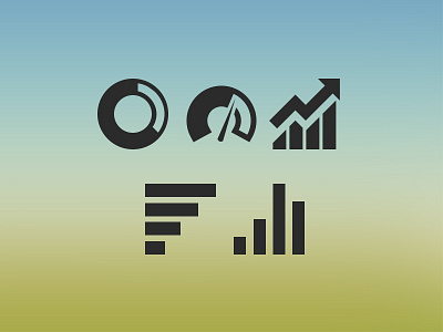 Chart Type Icons icon font icons