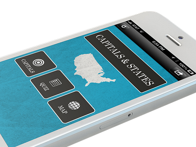 Capitals & States iPhone app app gui iphone