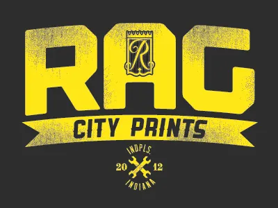 Rag City Wrench Tee indiana screen print t shirt typography wrench