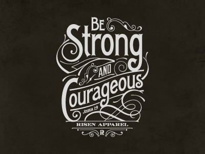 Strong apparel concept tshirt typography