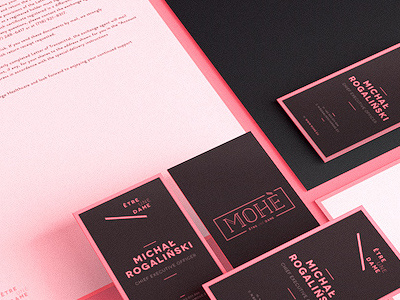 Dribbble 2 business cards design fashion identity letterhead mohe poland