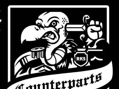 Death King ace black deck king shield street wear vulture white