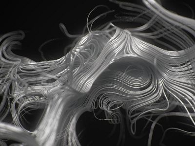 Curl (WIP) 3d c4d cinema 4d lines vray vrayforc4d