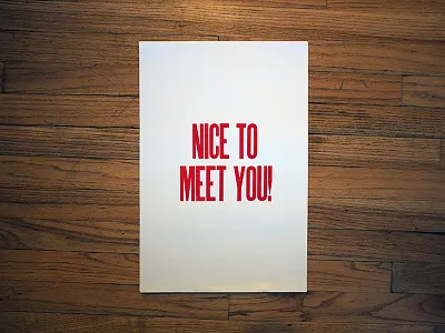 Poster #1 letterpress meetup poster wood type