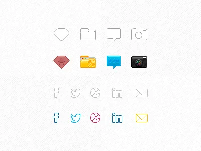 Icons icon navigation personal site social