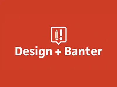 Design+Banter logo badge banner logo