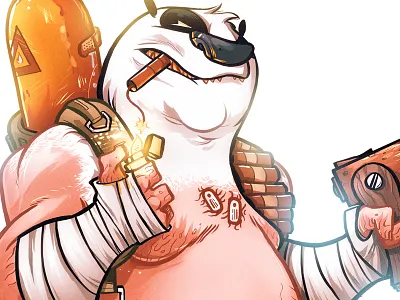 Get to da' choppa … cartoon character digital illustration mutant tmnt