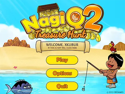 NagiQ 2's main menu letter main menu nagiq photoshop ui ux video games videogames