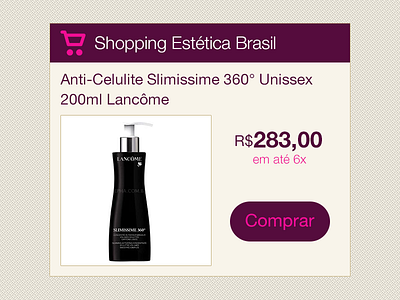 Estética Brasil Shopping ecommerce flat shop shopping ui