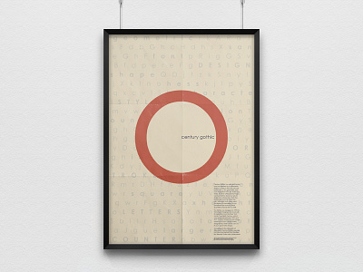 Century Gothic Poster century gothic poster font geometric typography