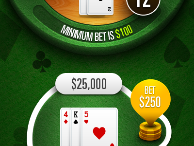 Blackjack Game betting blackjack cards casino felt game ui green ui