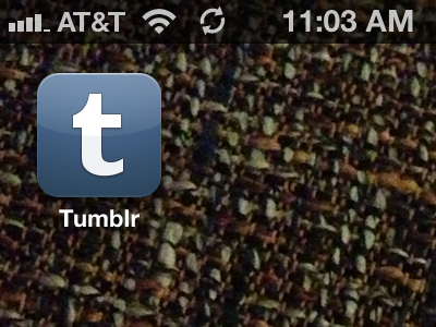 Tumblr for iPhone app icon app icon ios iphone tumblr