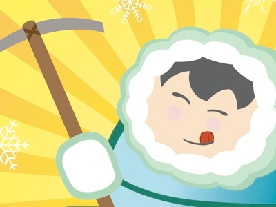 Eskimo Illustration adobe illustrator logo