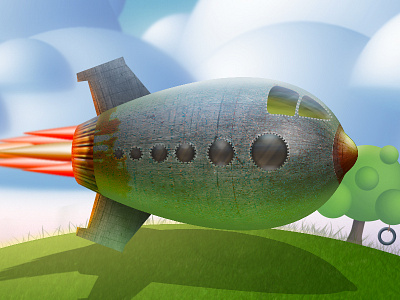 Chubby Rocket 2.5d game ipad rocket