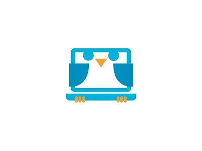 Baby Owl Laptop baby blue digital laptop macbook owl