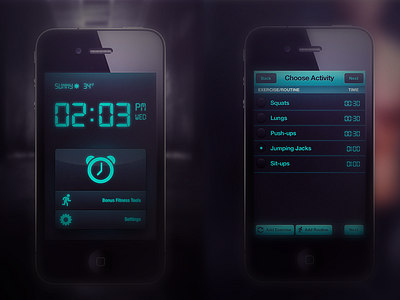 Exercise Alarm App alarm app iphone