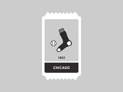 Chicago Whitesox ball baseball black chicago gray icon logo mlb sock sports ticket whitesox