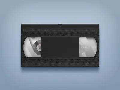 VHS concept cute design film icon illustration illustrator noise plastic real shadows shiny simple vhs video
