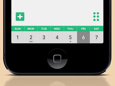 Calendar feed picker calendar create event footer nav
