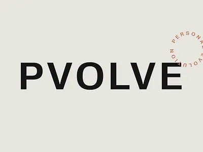 Pvolve Logo Design branding custom type fitness logo design pvolve typography