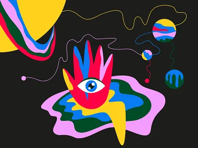 👁️Unsplash Illustration | Surrealism🪐 artwork colorful design digital illustration digitalart eye freelance graphic design illustration illustrator space surrealism unsplash vector vector art