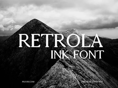 Retrola Ink Font - Free Download display font minimalist font modern