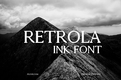 Retrola Ink Font - Free Download display font minimalist font modern