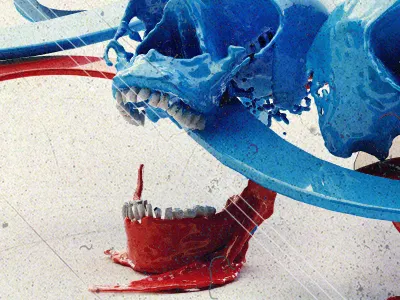 Rb By Starsstyle 3d avatar blue color head line new red skull water