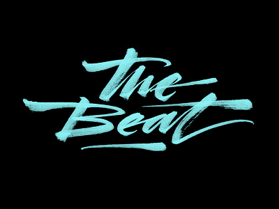 The Beat beat brushpen c2c calligraphy handmade lettering letters max pirsky type typography