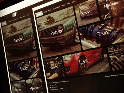 3ZERO3 Motorsports UI design adaptive graphic design motorsports ui web design