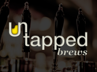 Untapped Brews Logo beer beermug craftbeer logo