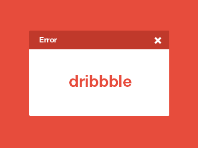 dri404le 404 dribbble error