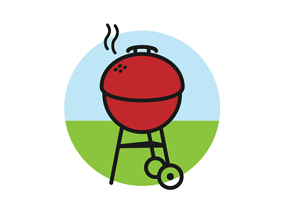 Grillin' bbq grill icon summer