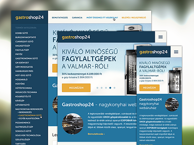 Responsive webhop blue responsive sidebar webshop