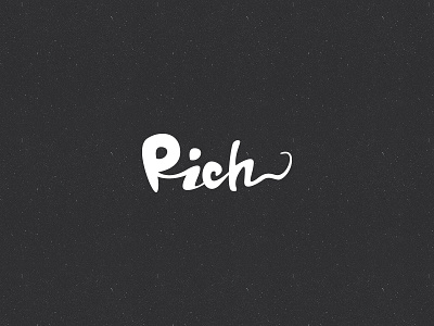 Rich or Pich cocktail logotype